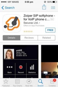 Zoiper iOS App