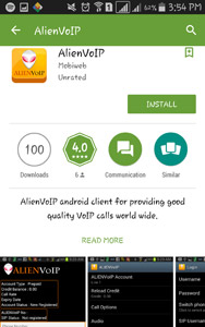 android alienvoip